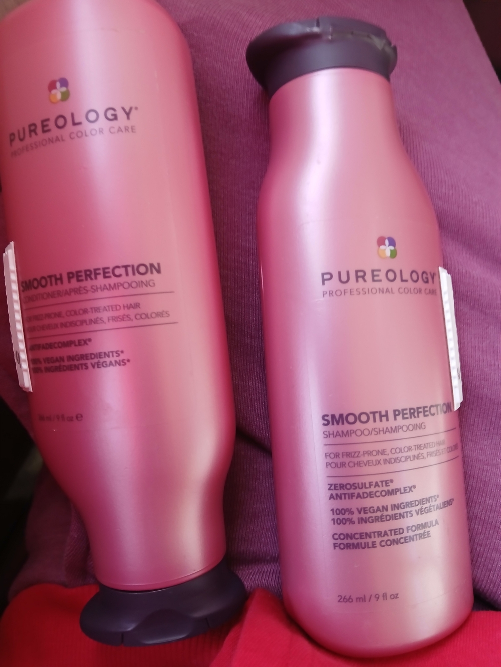 Pureology Smooth Perfection Shampoo - Pink Bottles